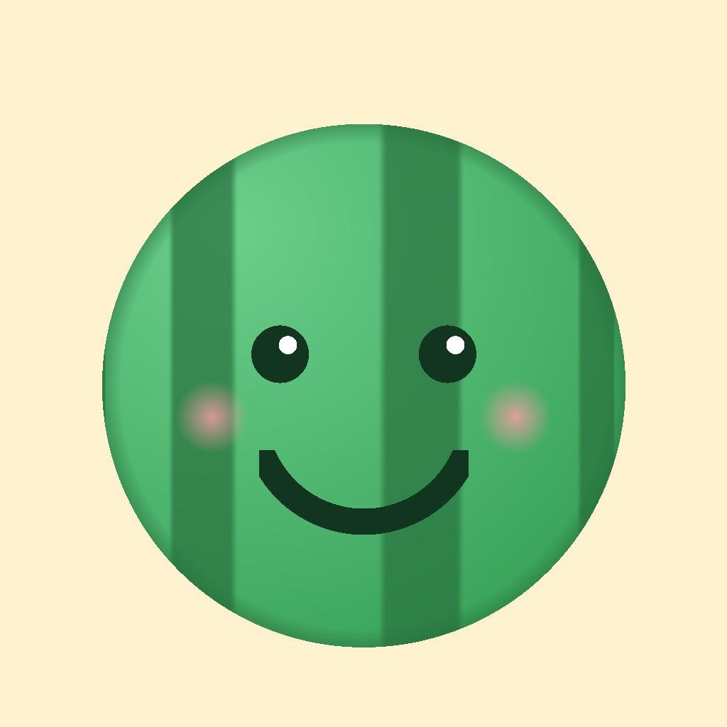 Melon Patch app icon — a smiling watermelon